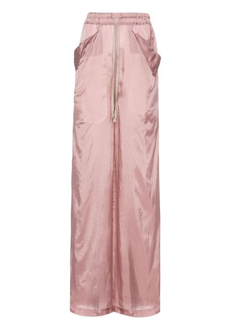 Dusty pink straight-leg palazzo trousers - women RICK OWENS | RP01D2312J63